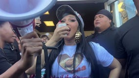 Cardi B addresses fans waiting outside