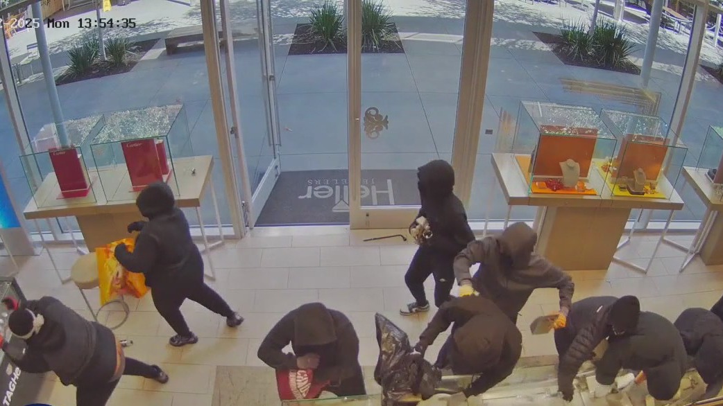 New video of wild smash and grab robbery in California