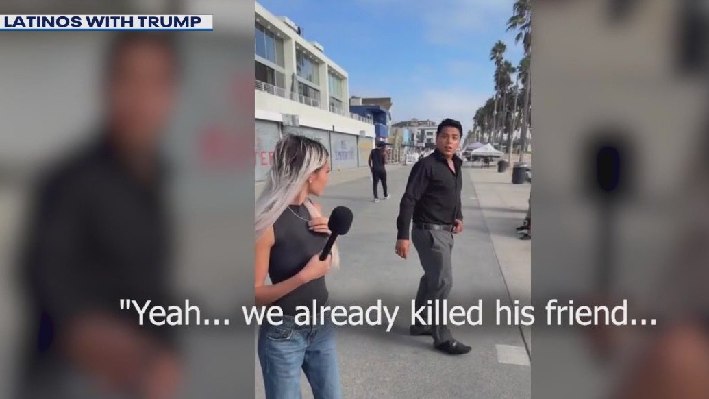 Man caught on camera threatening Trump