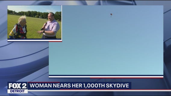 86-year-old Michigan woman nears 1,000 career skydives