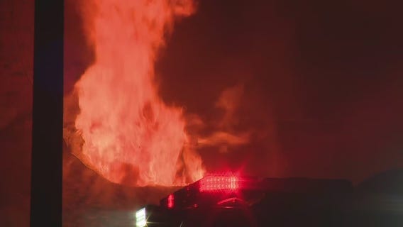 Abandoned Waterford restaurant engulfed in massive fire