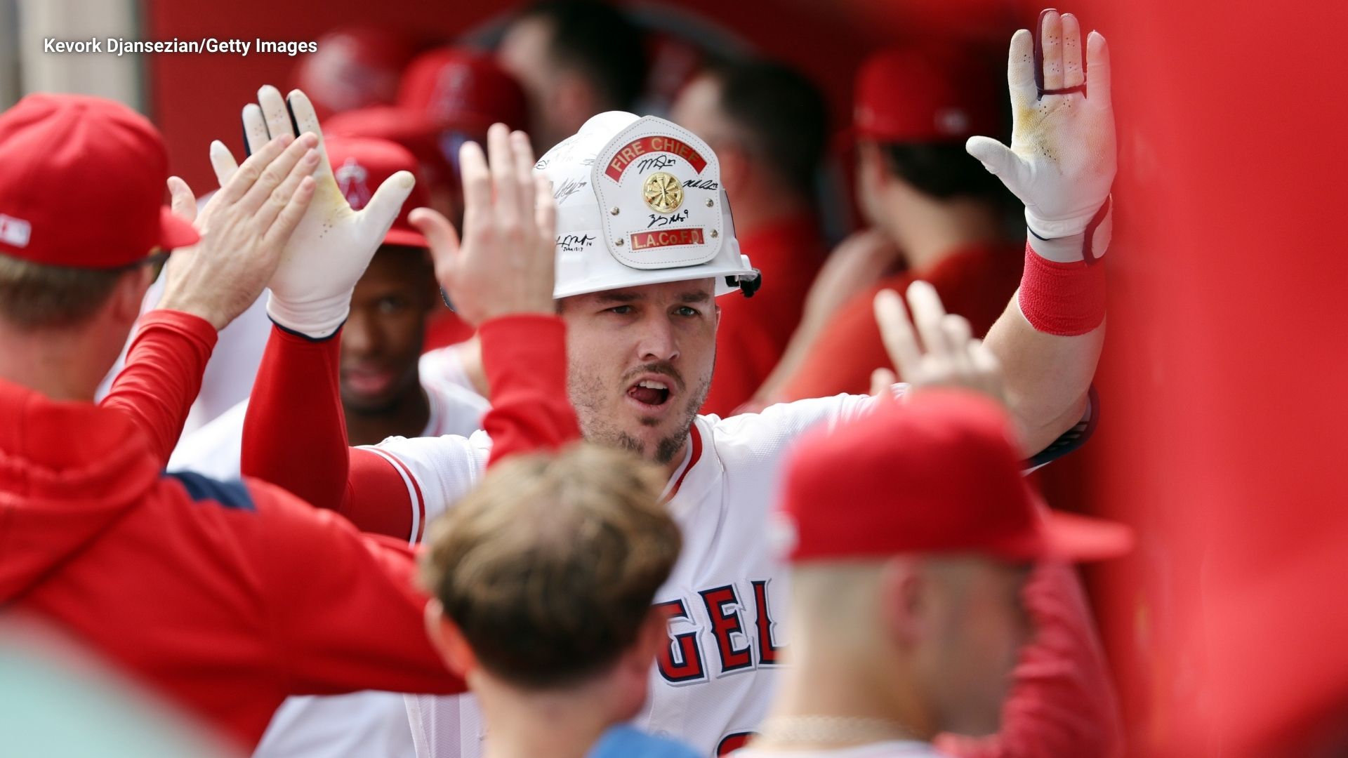 Mike Trout hits 404th home run