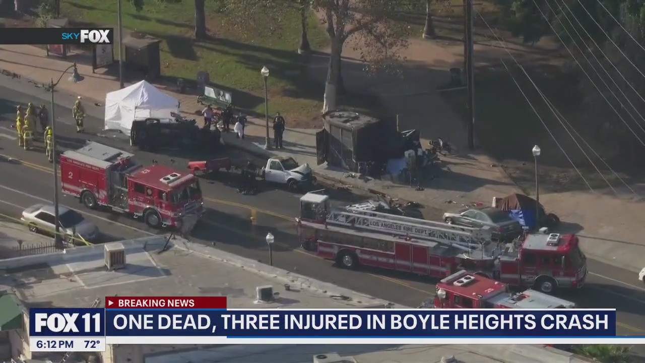 At least 1 dead in crash in Boyle Heights | FOX 11 Los Angeles