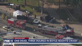 At least 1 dead in crash in Boyle Heights