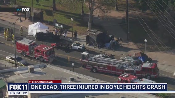 At least 1 dead in crash in Boyle Heights