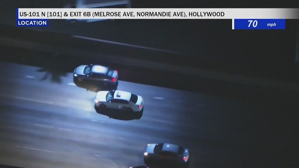 Morning pursuit in Los Angeles