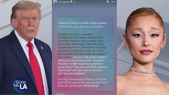 Ariana Grande, Trump administration exchange jabs