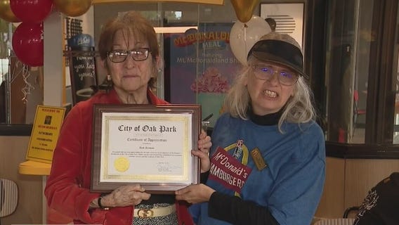 Oak Park McDonald's employee honored for 40 years at same location