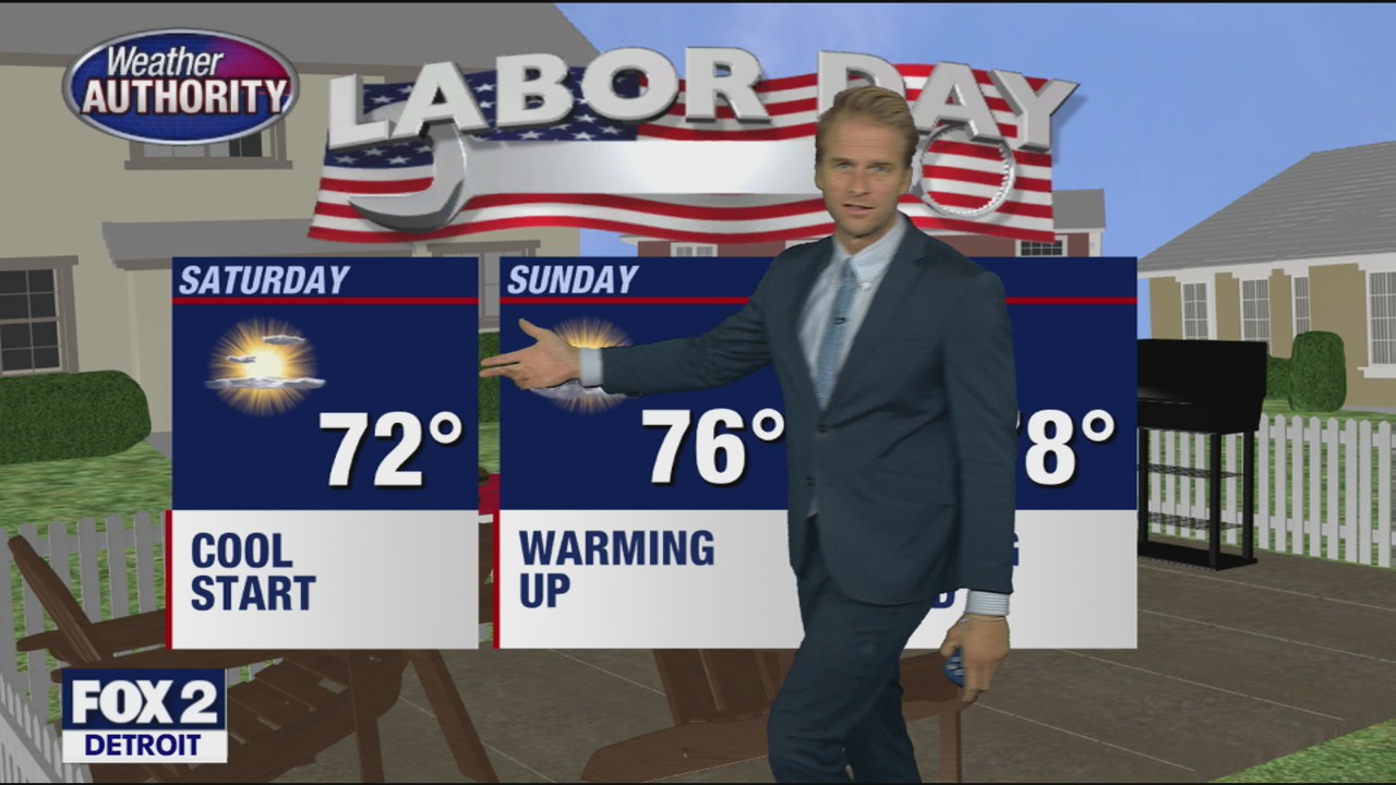 Temps climbing for Labor Day weekend
