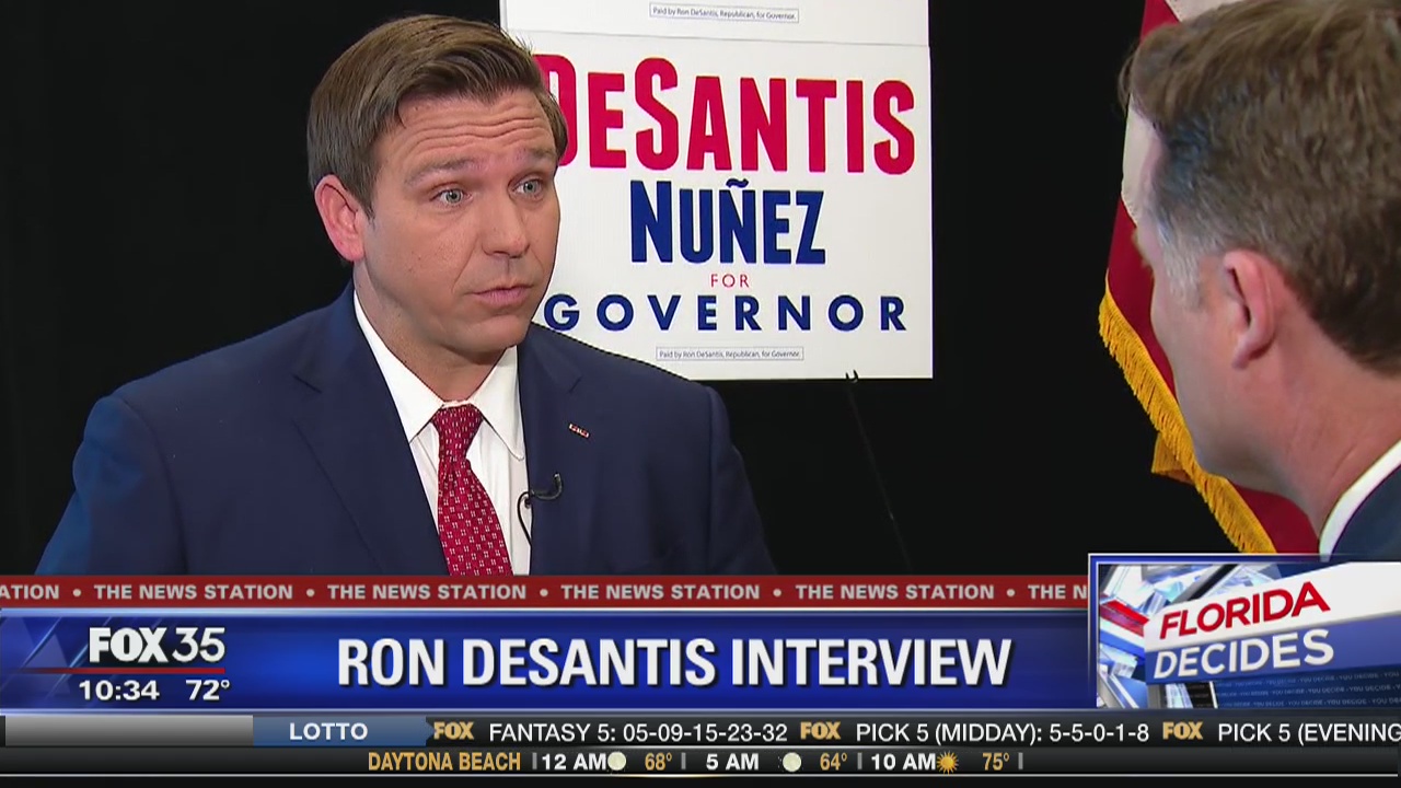 Preview of FOX 35 one-on-one with Ron DeSantis