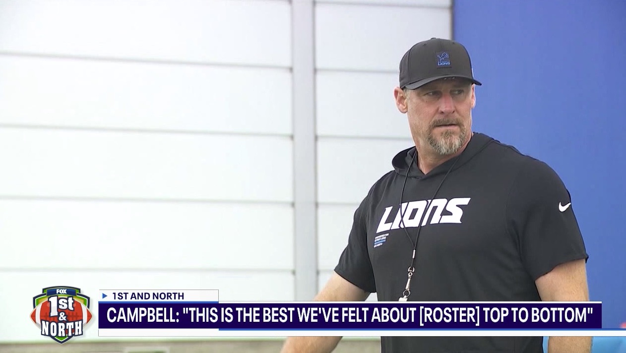 Lions Dan Campbell feels roster is best yet