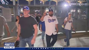 Dodger fans leave happy after wild card series win