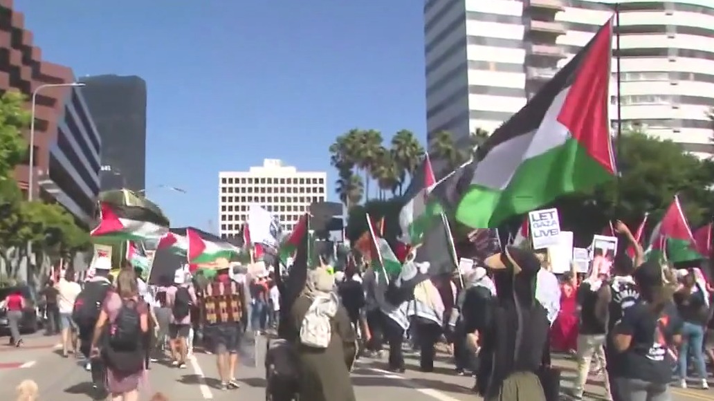 Protesters call for end of Gaza War in West LA