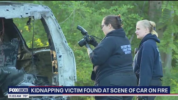 Kidnapped man found by police at scene of burning SUV in Detroit