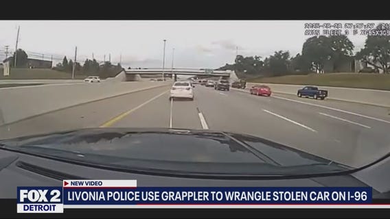 Livonia police use the Grappler to catch car thief