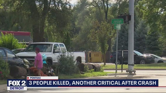 3 killed, including 2 children in Pontiac crash