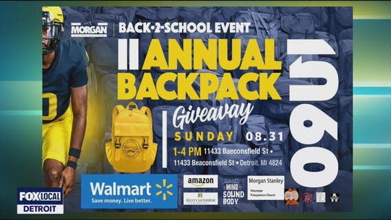 Semaj J. Morgan Foundation Backpack Giveaway, August 31