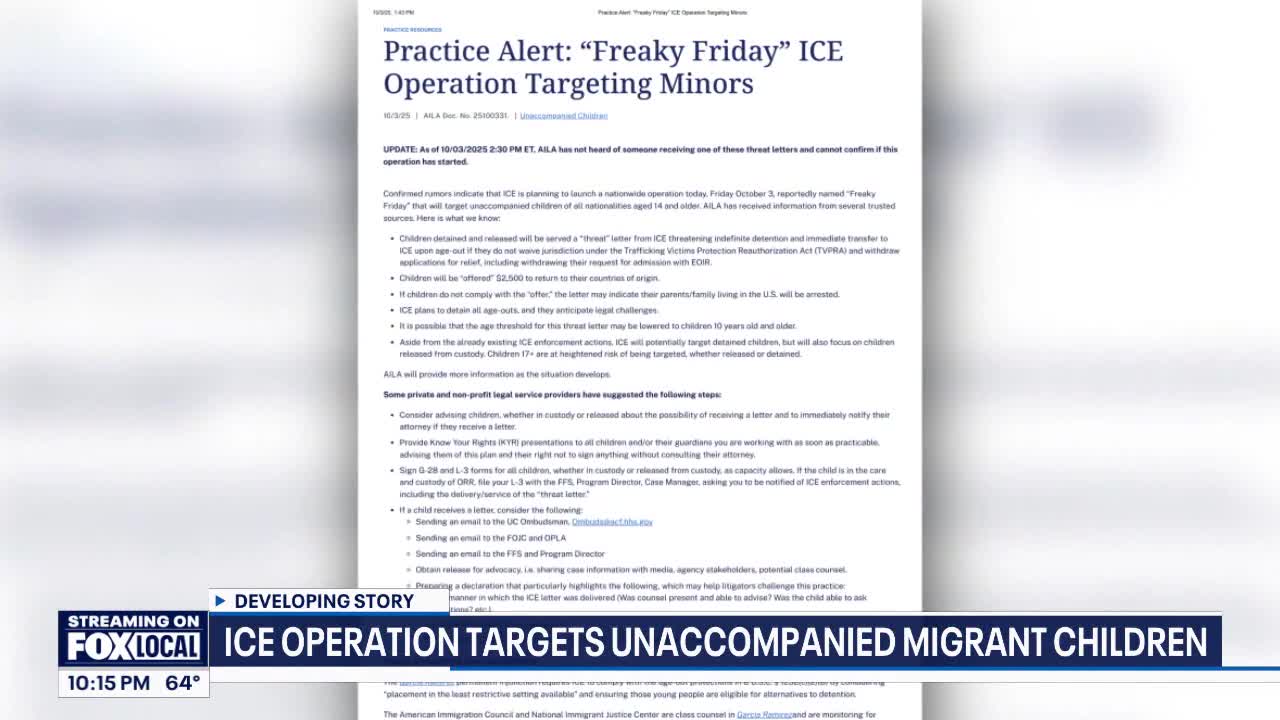 Trump admin targeting migrant children