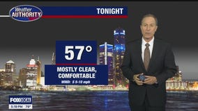 Cloudy with evening showers Wednesday