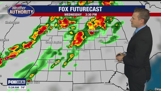 Evening showers arrive for our Wednesday