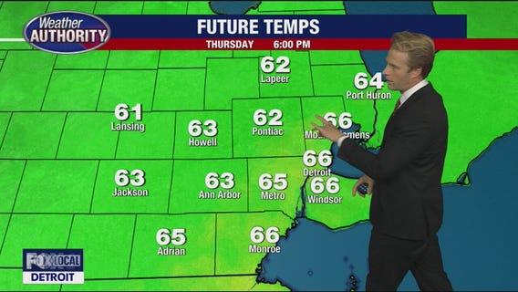Cooler air moves into Metro Detroit