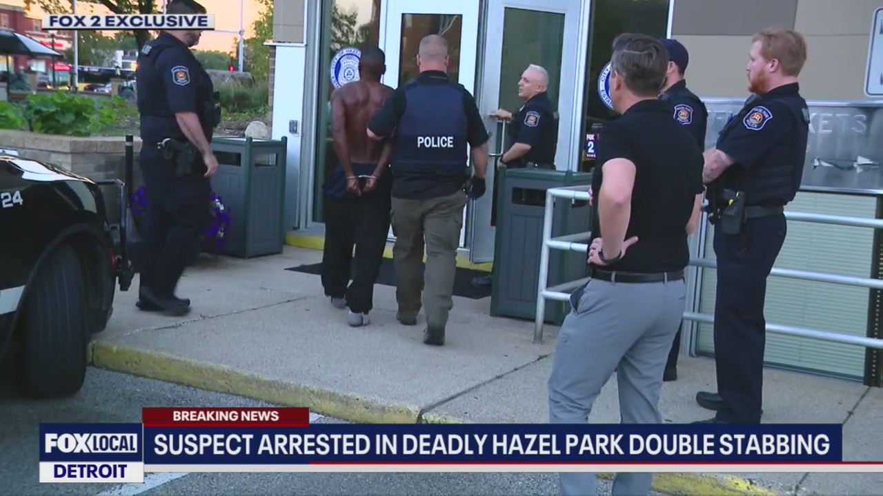 Suspect arrested in deadly Hazel Park double stabbing | FOX 2 Detroit
