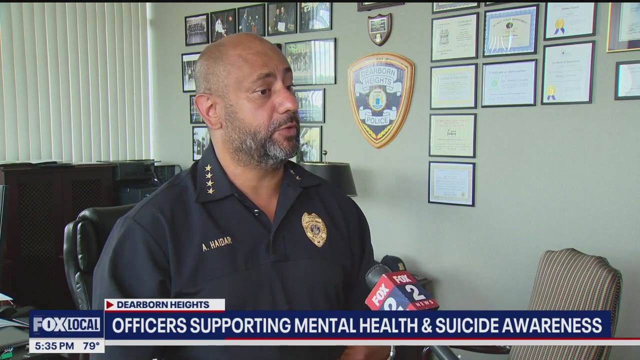 Dearborn Heights police wear shirts for Suicide Awareness Month with personal tribute