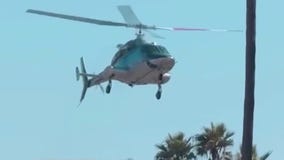 Helicopter spins out of control before crash