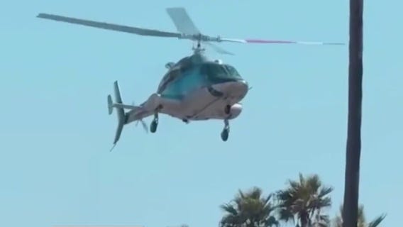 Helicopter spins out of control before crash