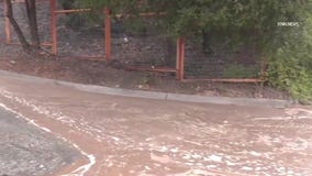 Heavy rain soaks areas devastated by Eaton Fire