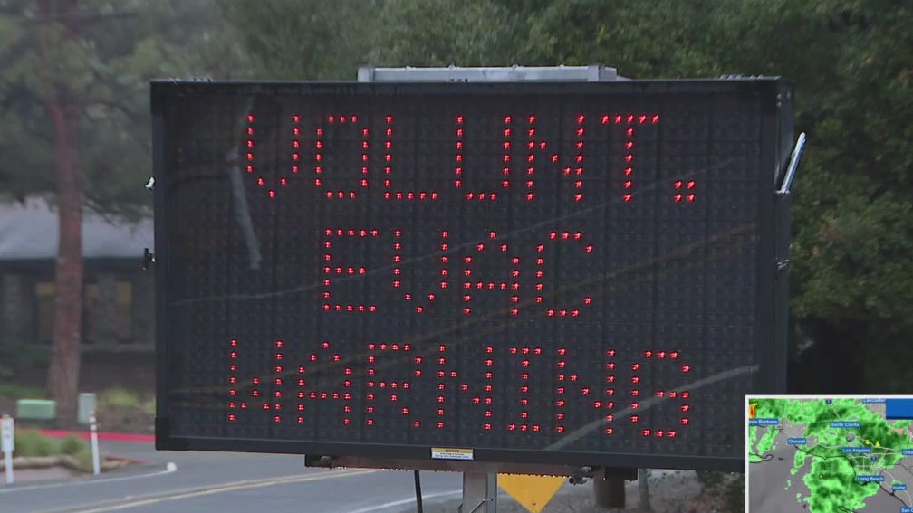 Evacuations issued for Eaton Fire burn scar