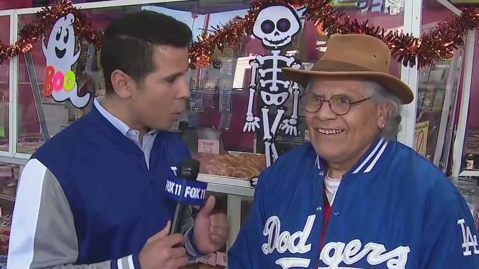 Longtime Dodgers fan shares excitement during NLCS