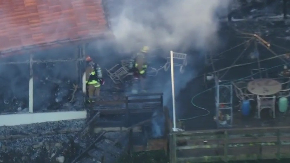 House fire in Palos Verdes Estates