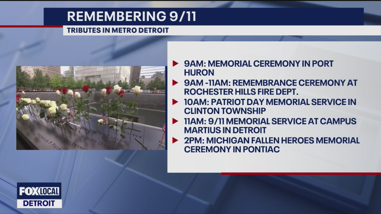9/11 remembrance events around Metro Detroit