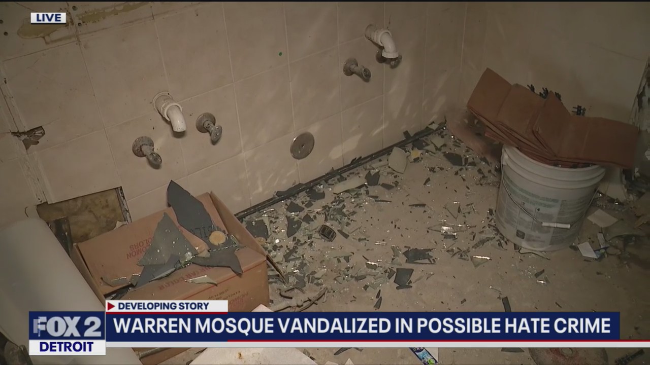 Warren mosque vandalized in possible hate crime