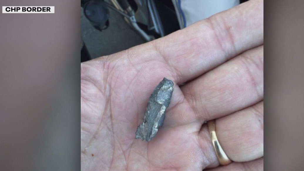 CHP car hit by shrapnel during Marines event