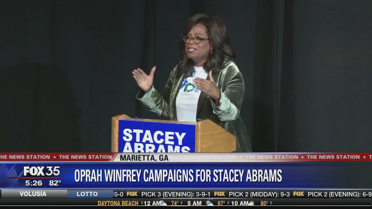 Oprah campaigns for Stacey Abrams
