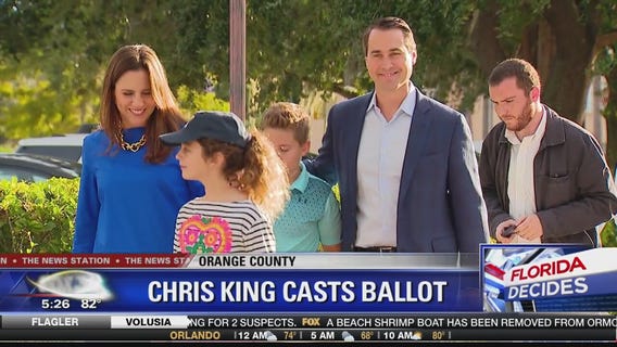 Chris King casts ballot in Winter Park