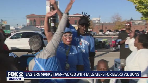 Lions fans tailgate at Eastern Market prior to home opener