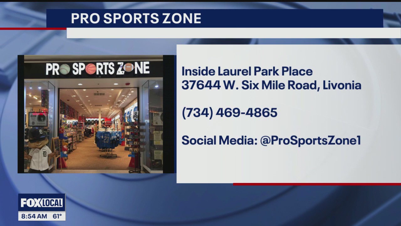 Lions Gear at Pro Sports Zone in Livonia