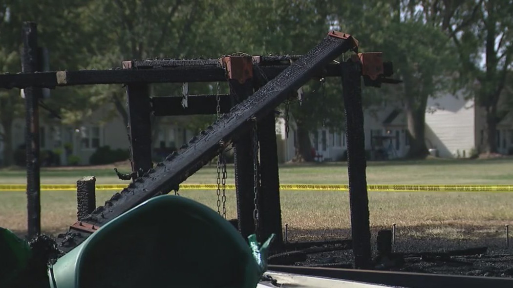 Playscape torched in suspected arson