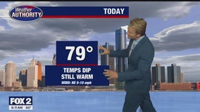 Warm temps stick around Friday - without the heat