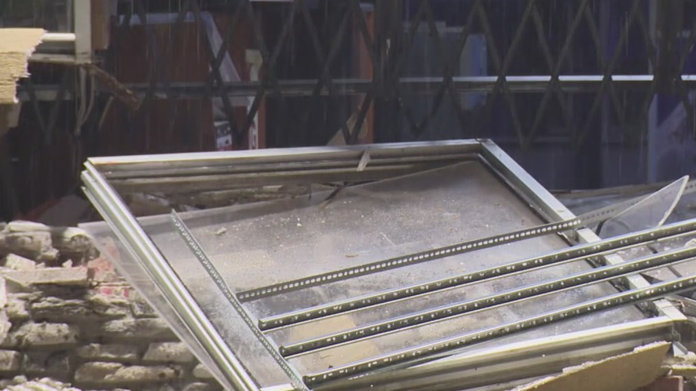 U-Haul smashed into Detroit store