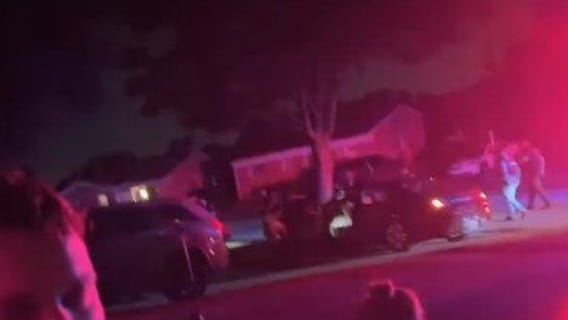 Witness video of Taylor suspect manhunt