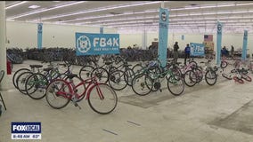 Free Bikes 4 Kidz collecting gently used bikes children in need.