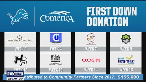 Comerica Bank, Detroit Lions partner for First Down Program