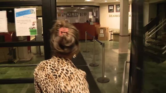 FOX 2 confronts alleged Dearborn stalker outside police department