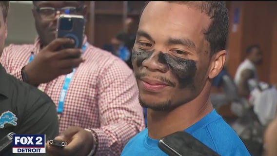 Detroit Lions Kalif Raymond talks about punt return touchdown against Browns