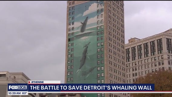 Wyland continues the battle to protect his Whaling Wall mural