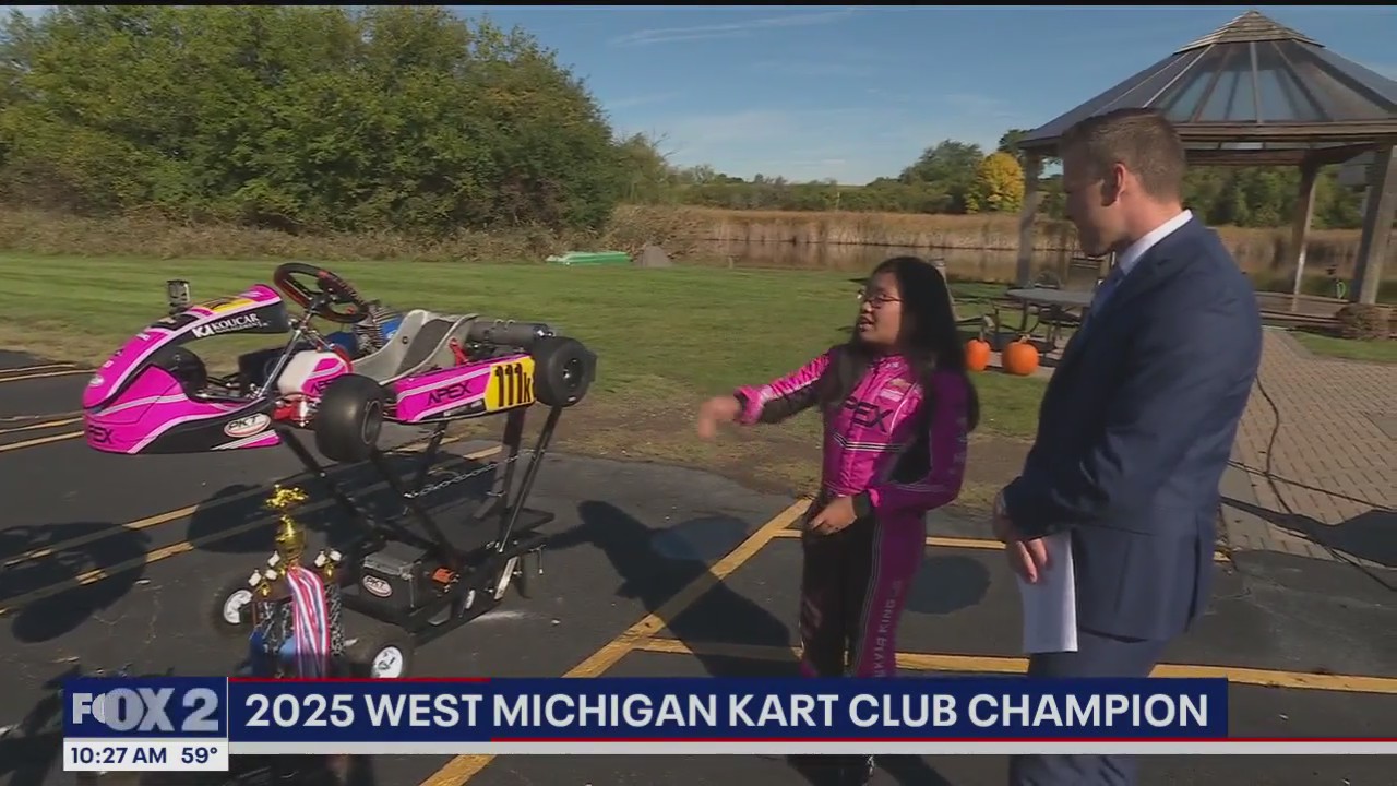11-year-old Shekyla King is the 2025 West Michigan kart racing champion